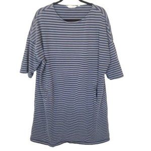 Seasalt Cornwall Womens 18 Blue & Gray Striped Org